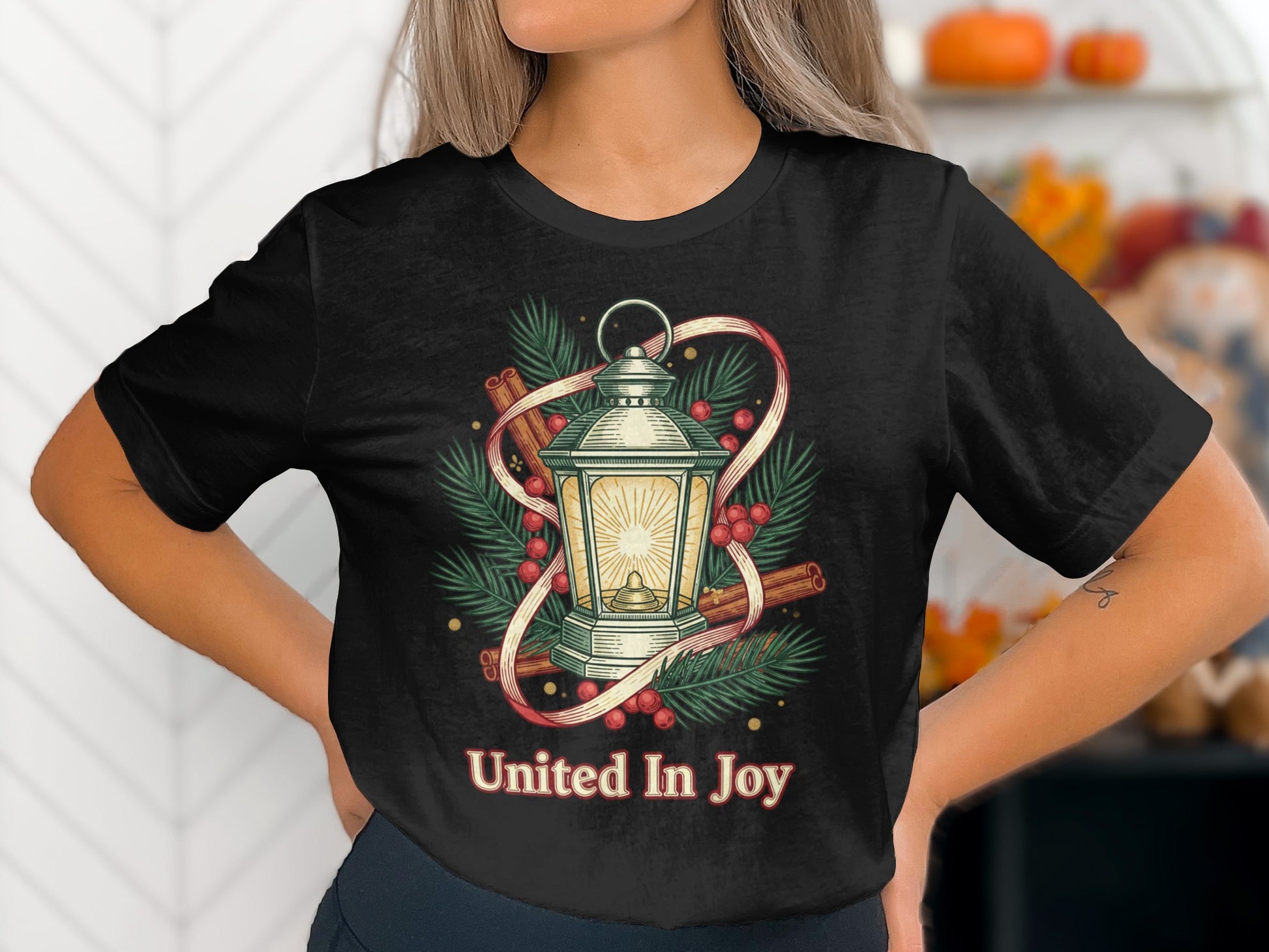 United In Joy Lantern Design T-Shirt