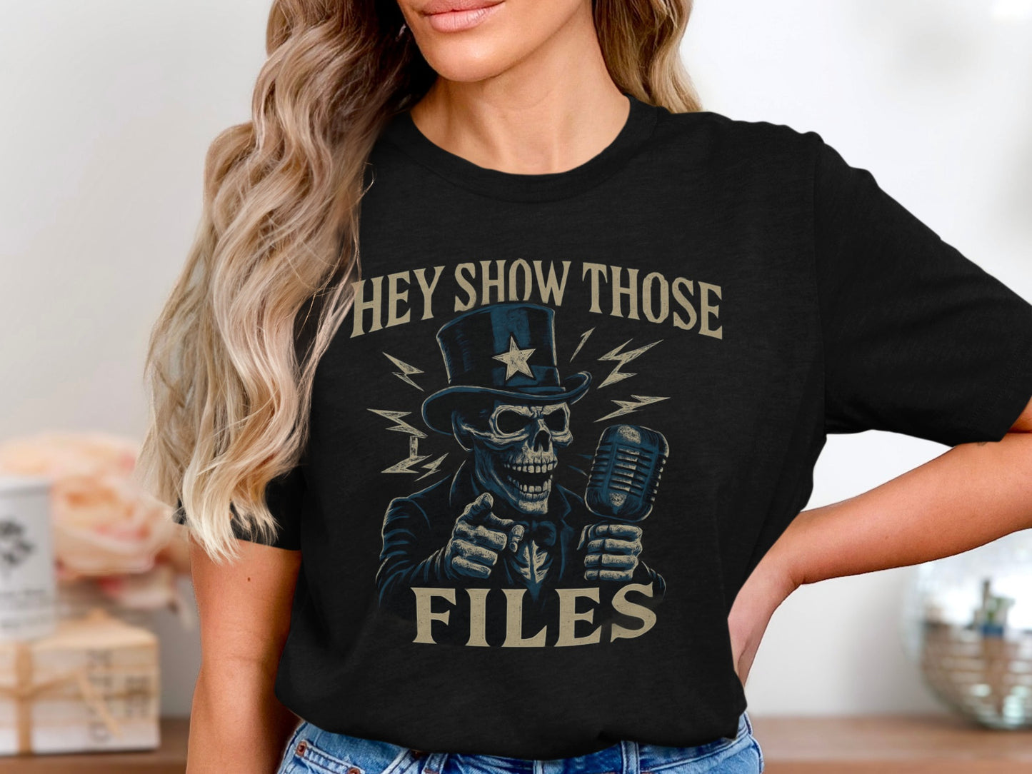They Show Those Files with Skeleton Graphic Shirt product