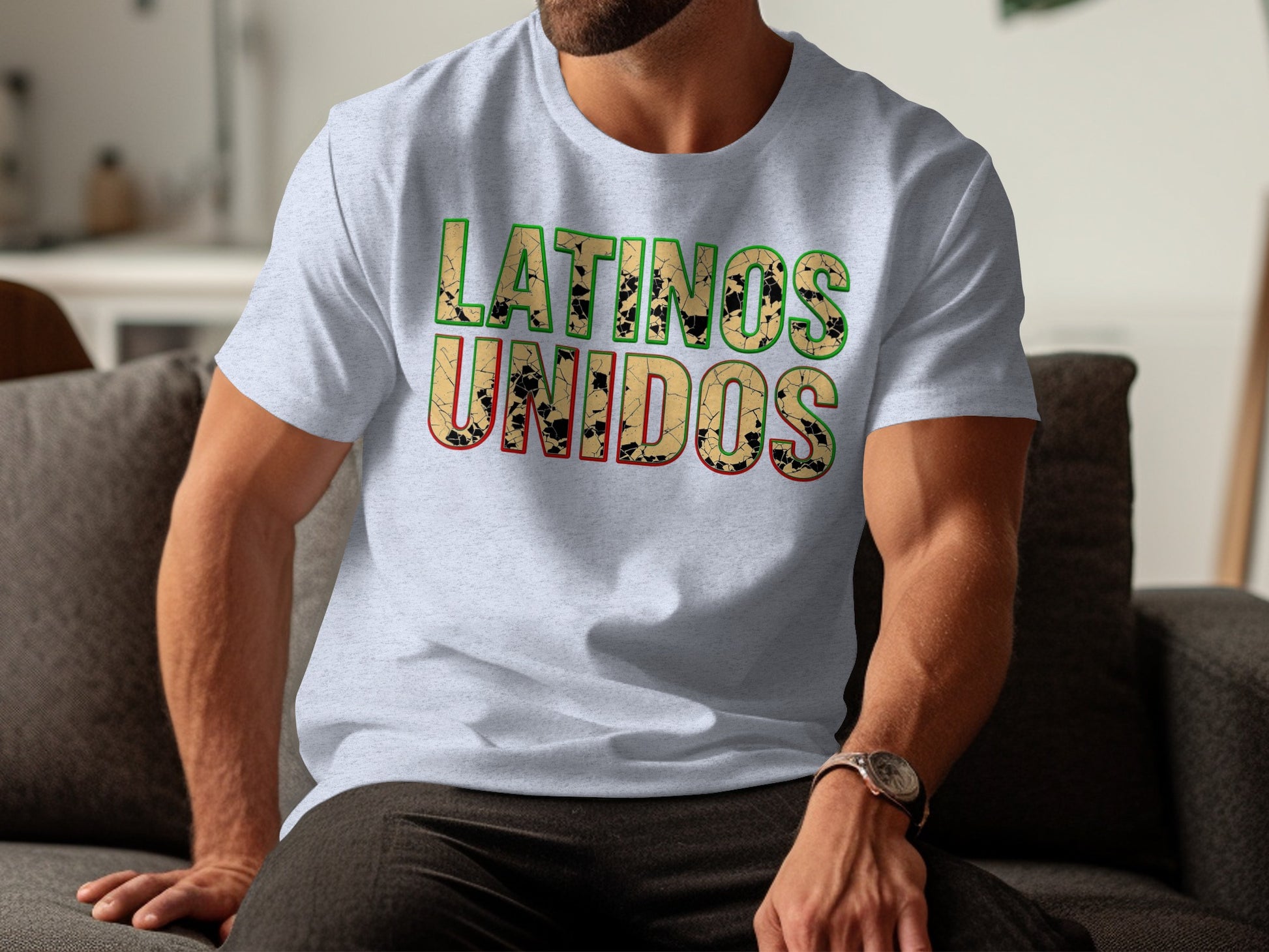 Latinos Unidos Graphic Printed White T-shirt product type