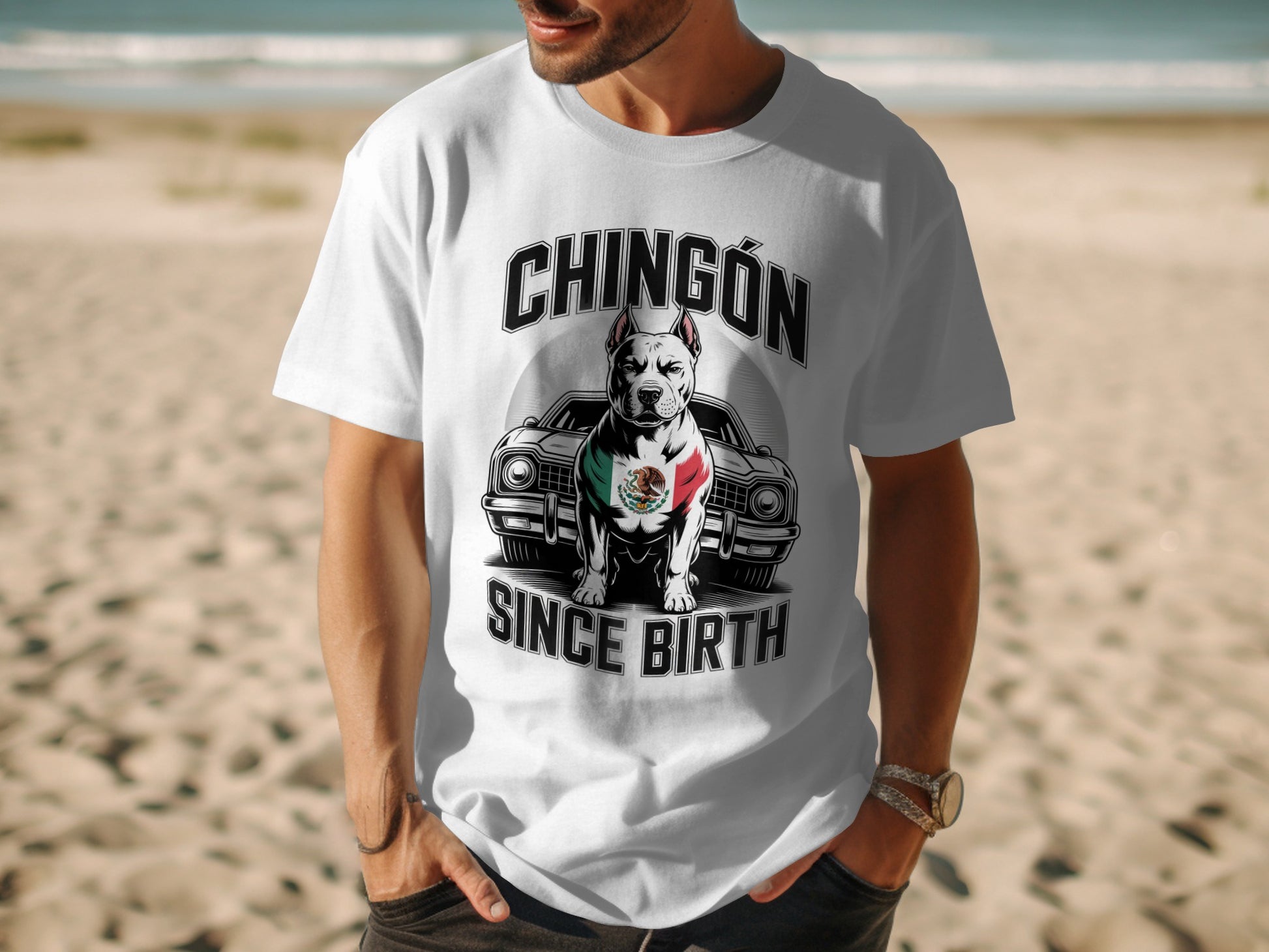 Chingón Since Birth Dog Graphic T-shirt product
