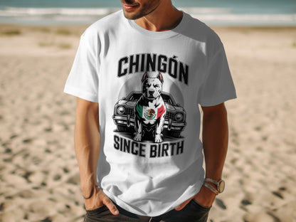 Chingón Since Birth Dog Graphic T-shirt product