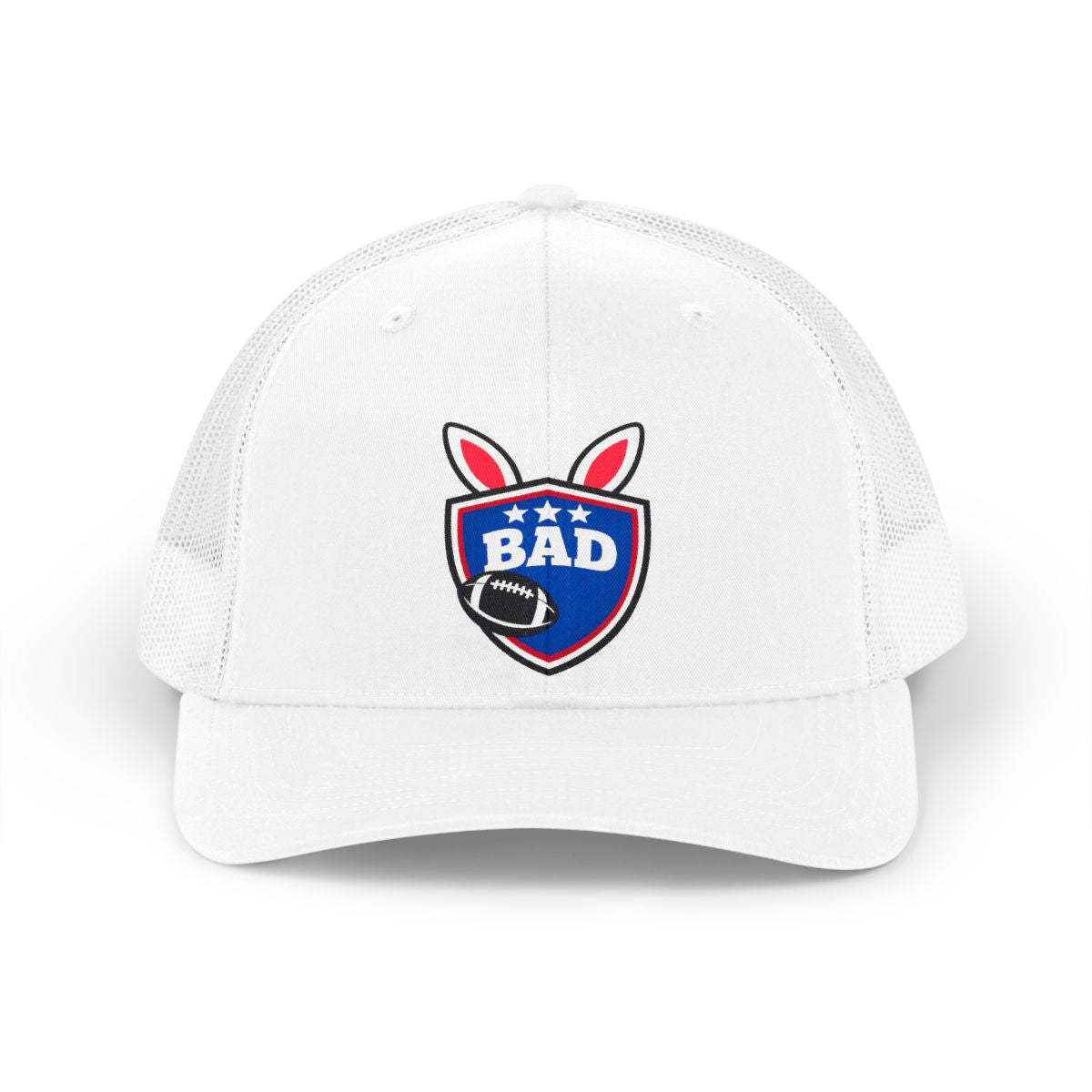 BAD Shield and Bunny Ears Football Mesh Cap