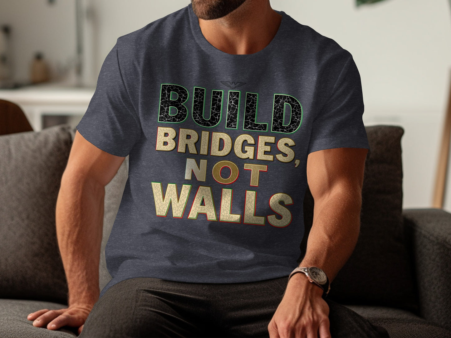 Build Bridges Not Walls Graphic T-shirt product type