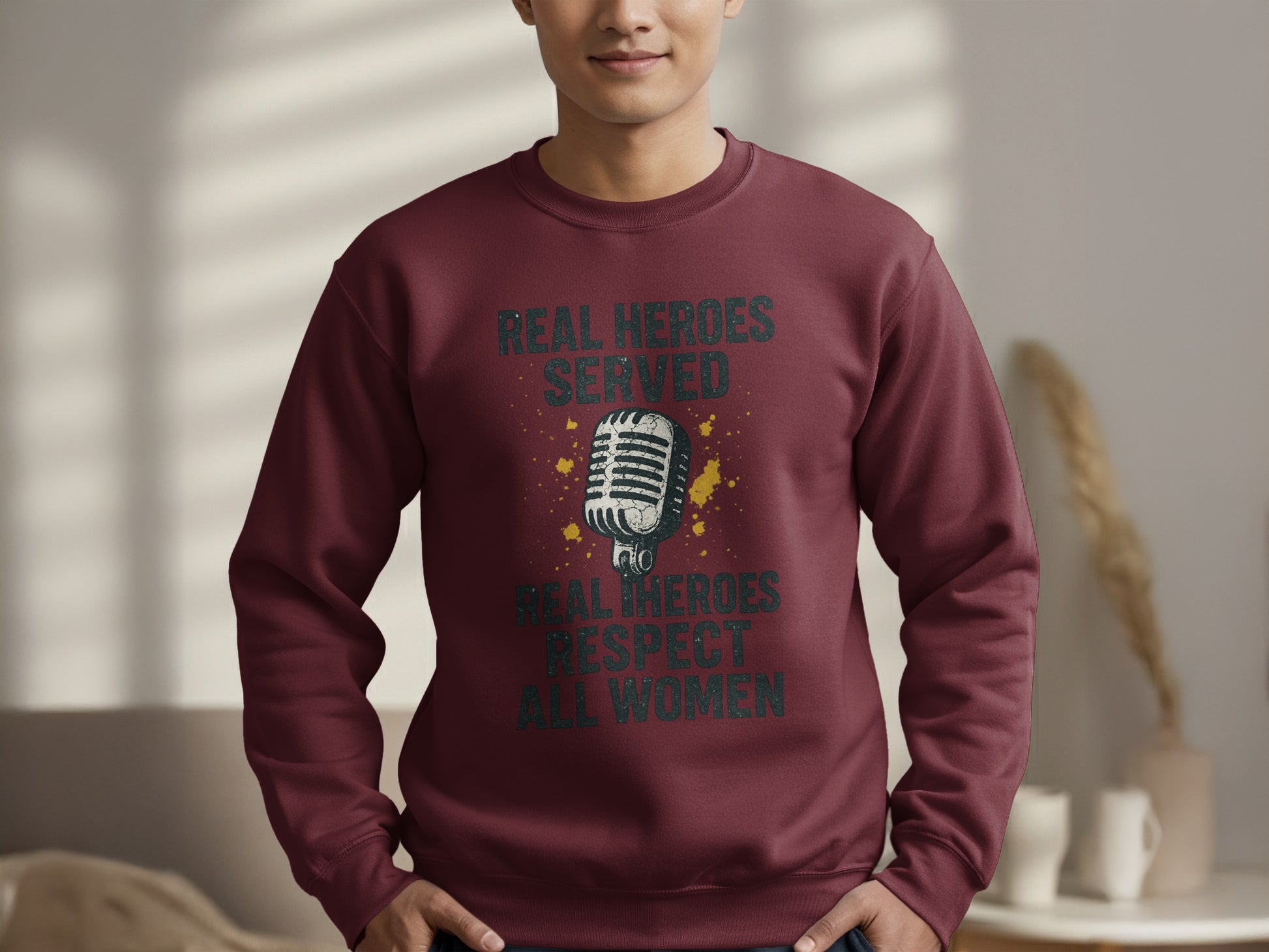Real Heroes Served Respect All Women Sweatshirt product