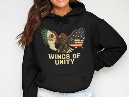 Wings of Unity graphic printed hoodie product type