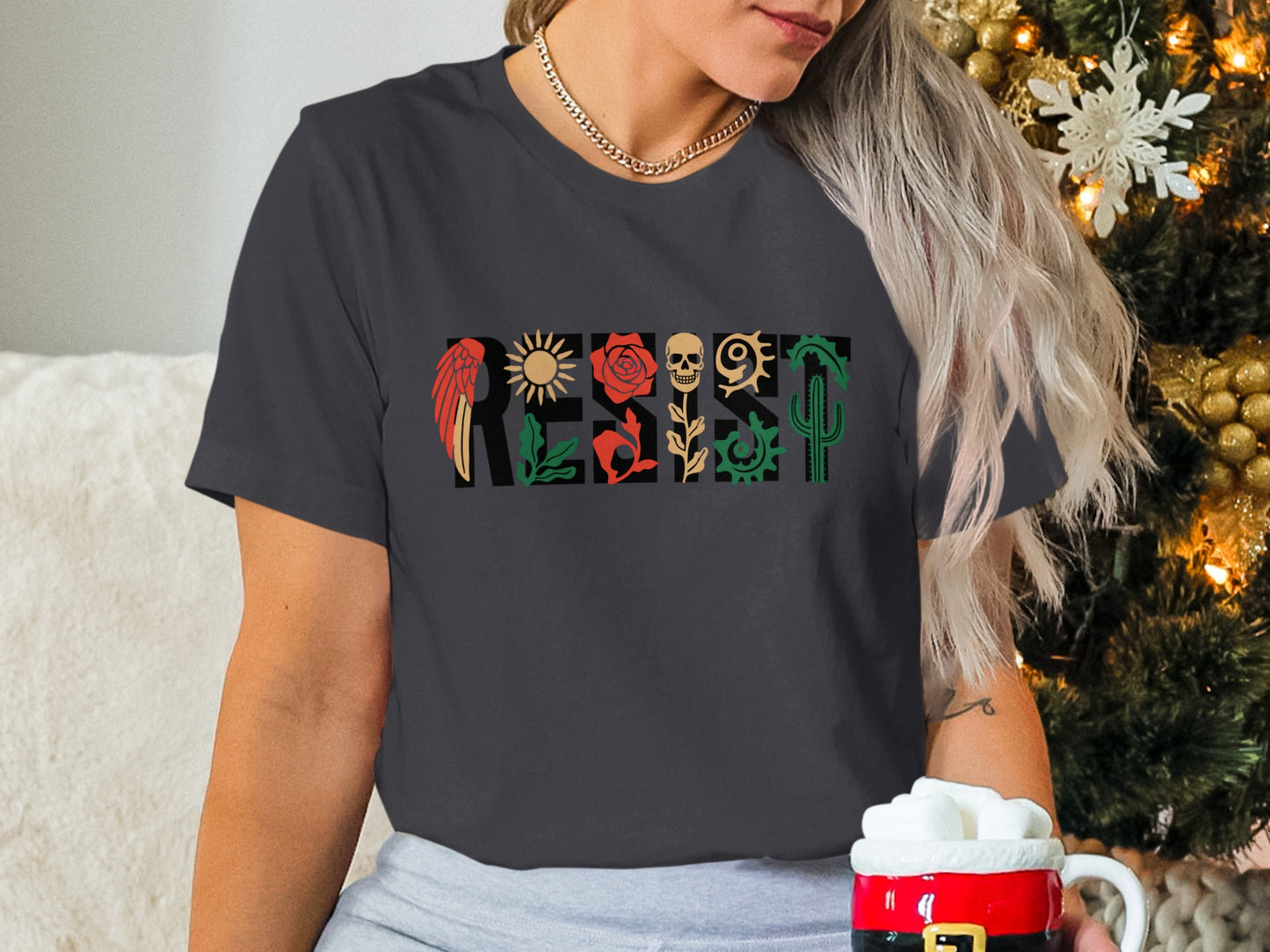 Colorful Letters and Symbols Graphic Tee