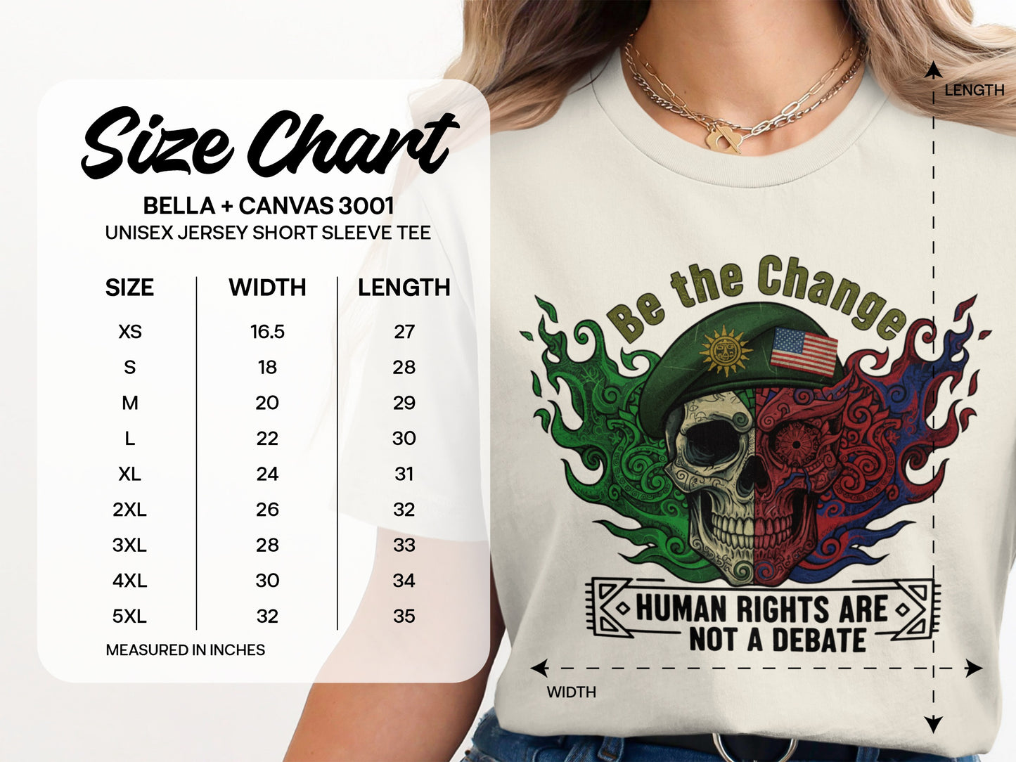 Be the Change Human Rights Are Not a Debate Tee