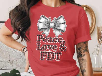 Peace Love and FDT Graphic T-shirt Product