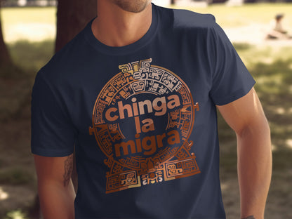 Chinga La Migra Warrior Design T-Shirt product