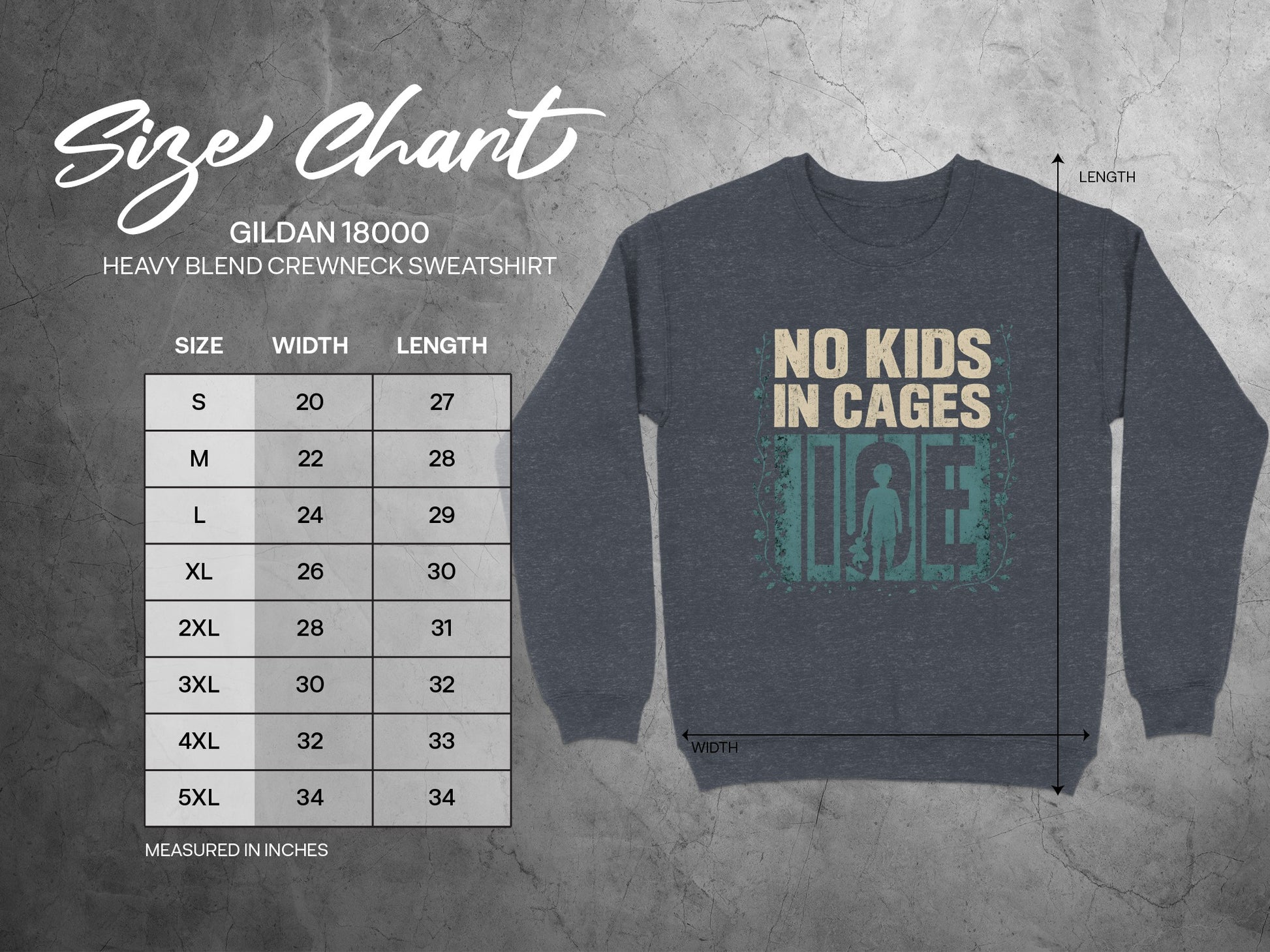 No Kids in Cages Classic Crewneck Sweatshirt product