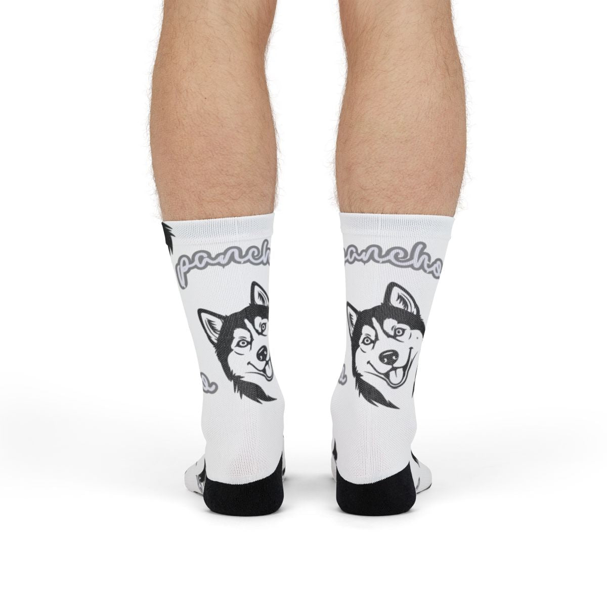 Stylish Husky Dog Design Crew Length Socks Product
