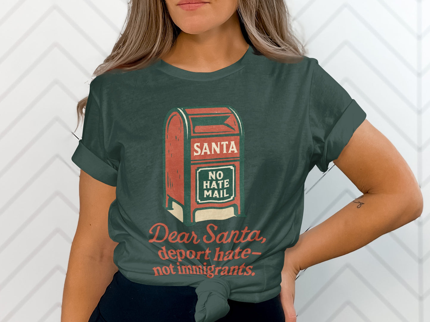 Dear Santa Deport Hate Not Immigrants T-shirt
