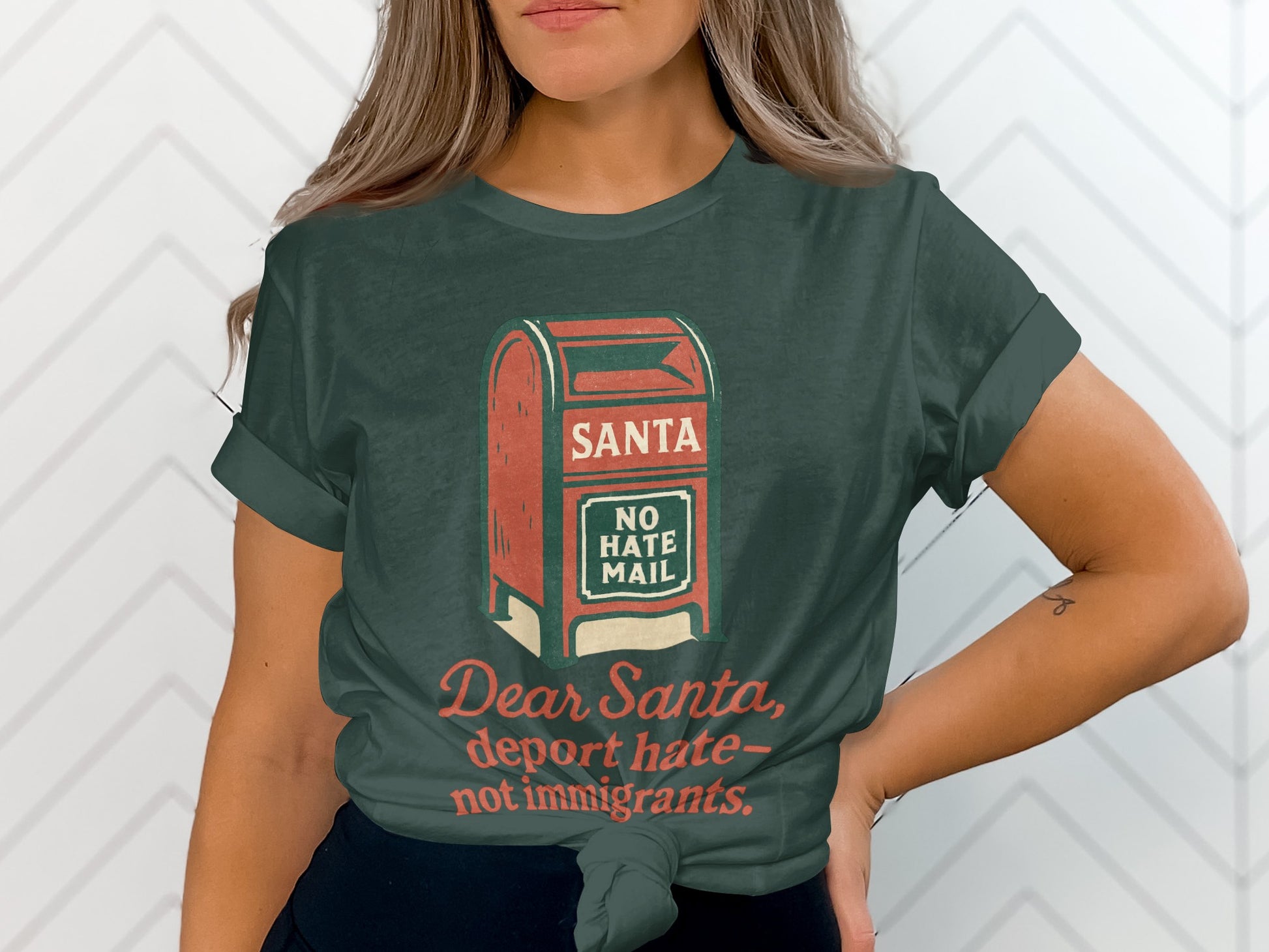 Dear Santa Deport Hate Not Immigrants T-shirt