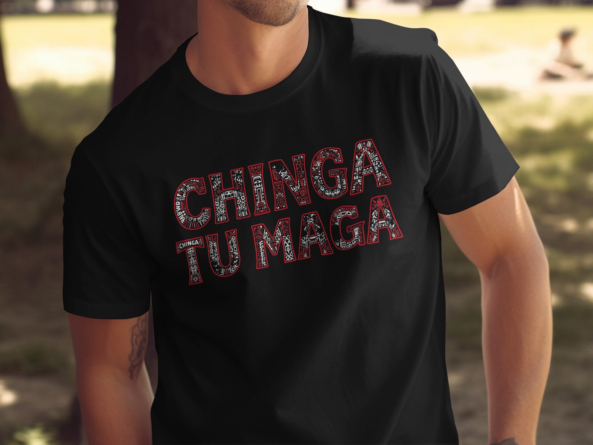 Chinga Tu Maga Statement Graphic Tee