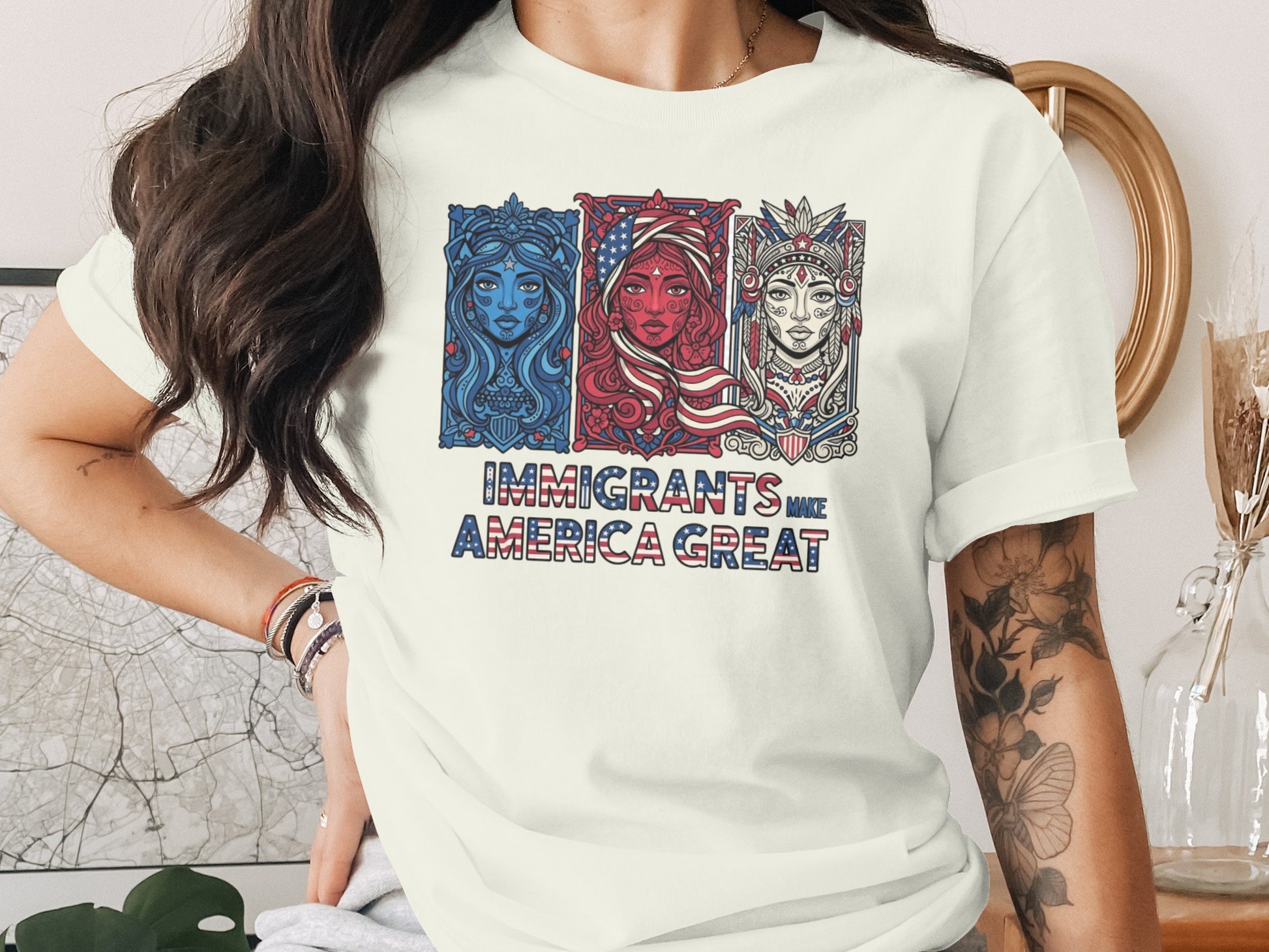 Immigrants Make America Great Graphic T-shirt