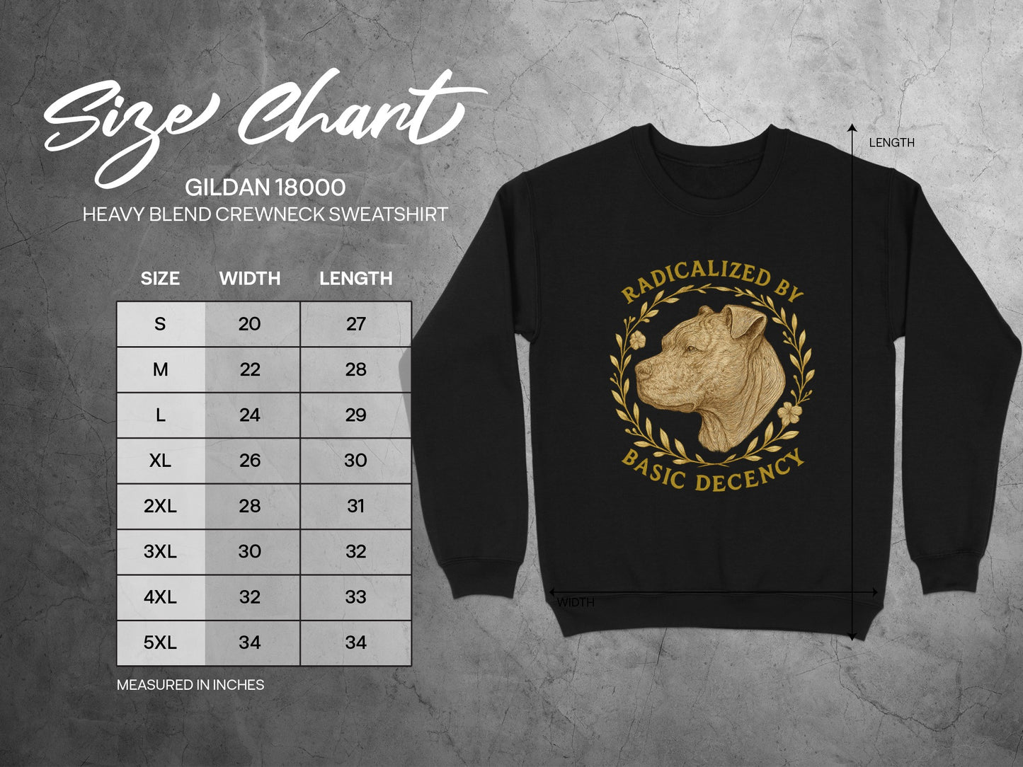 Radicalized by Basic Decency Crewneck Sweatshirt product type
