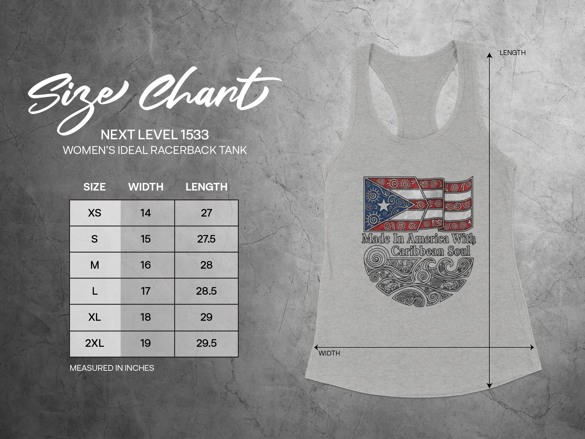 Made in America with Caribbean Soul Women's Tank
