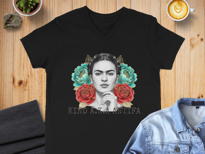 Kind A.K.A. Antifa V-neck T-shirt