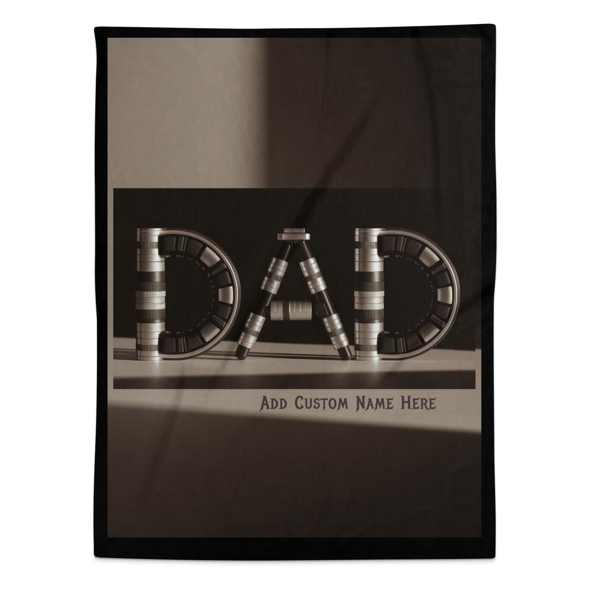 Personalized Dad Letter Design Custom Blanket product type