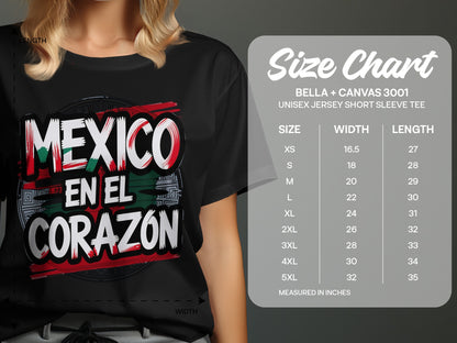Mexico en el Corazon Jersey Short Sleeve Tee product type