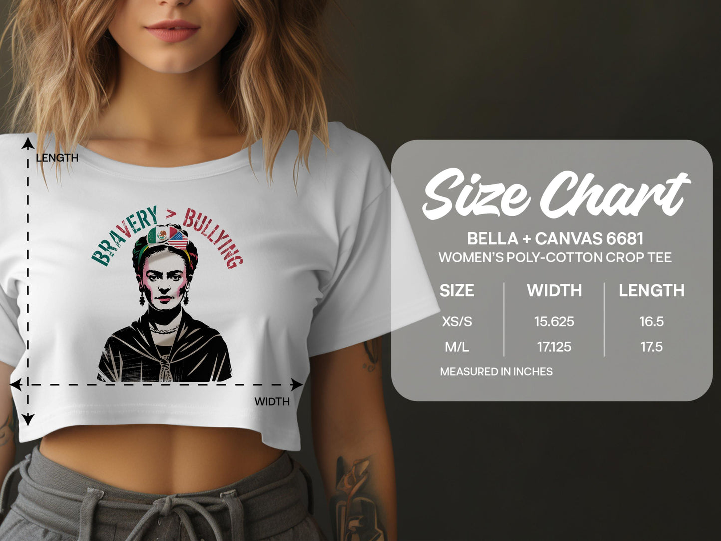 Bravery Greater Than Bullying Women's Crop Tee product