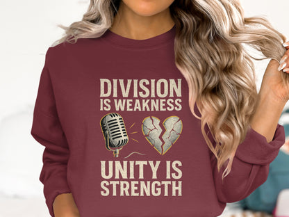 Division Is Weakness Unity Is Strength sweatshirt product type