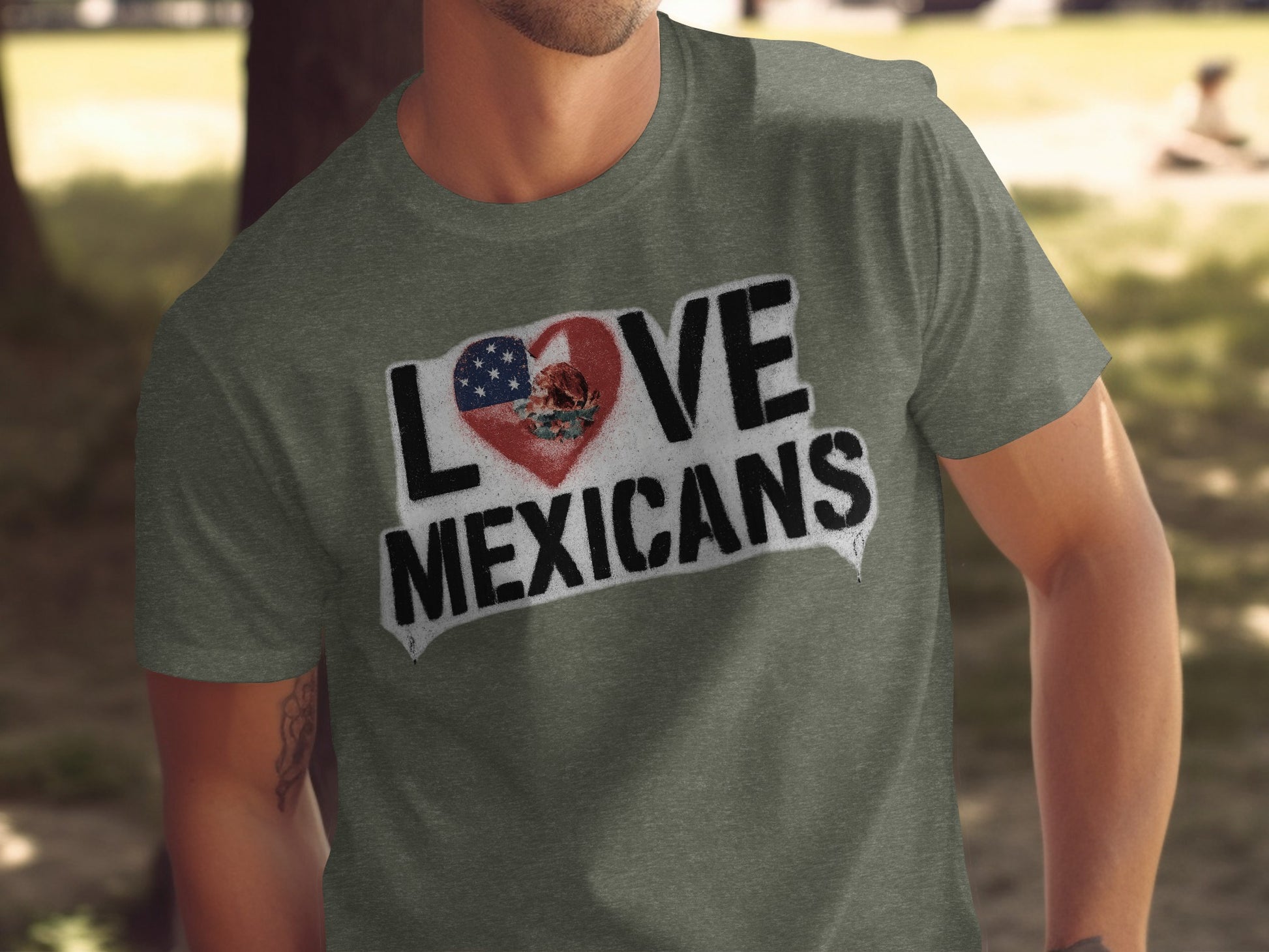 Love Mexicans Heart Graphic T-Shirt product type