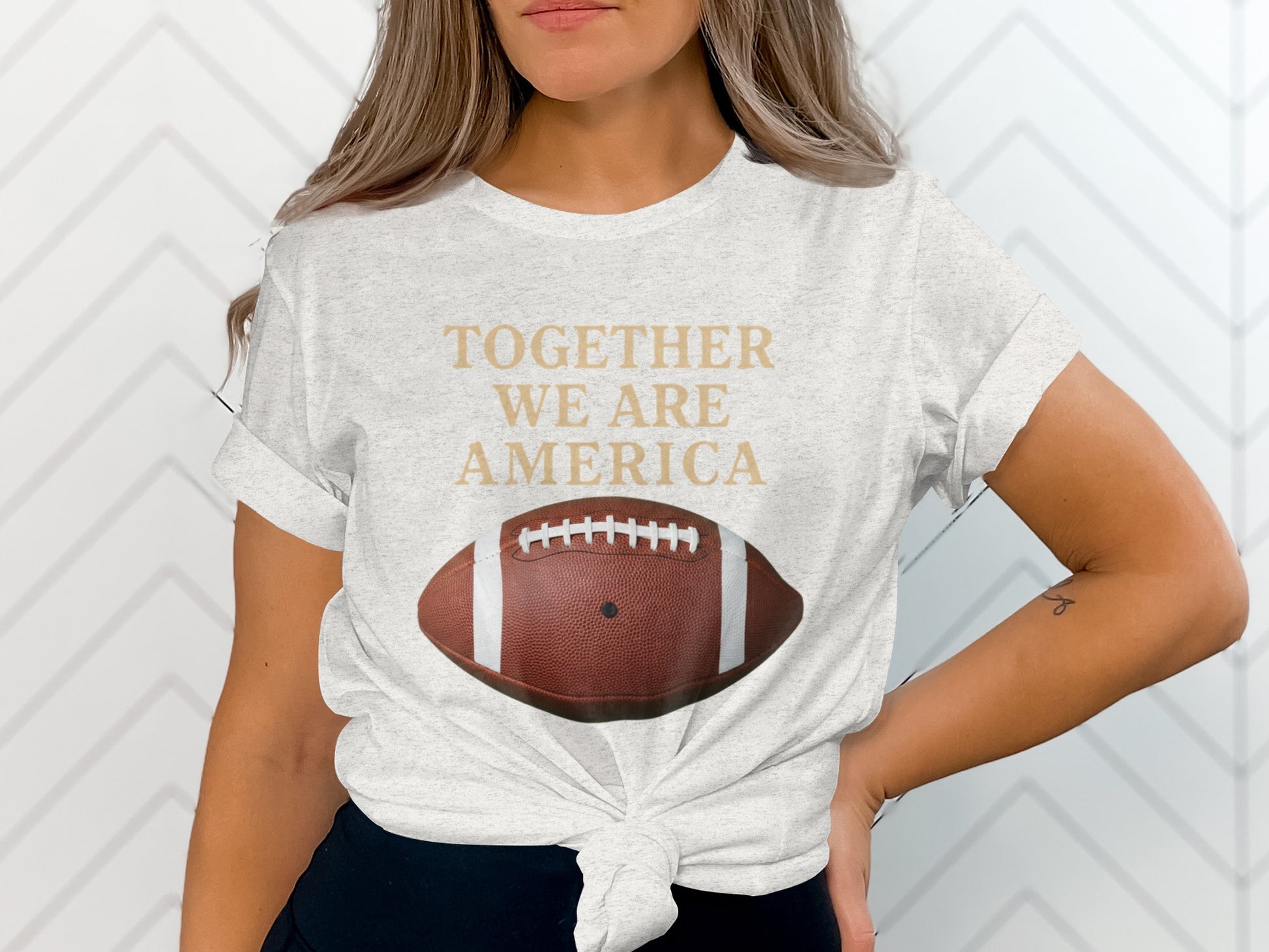 Together We Are America Football Graphic Shirt