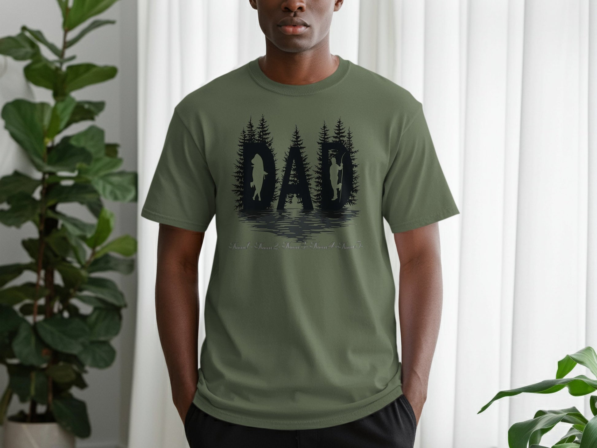 Dad Graphic Tee with Forest Design product type