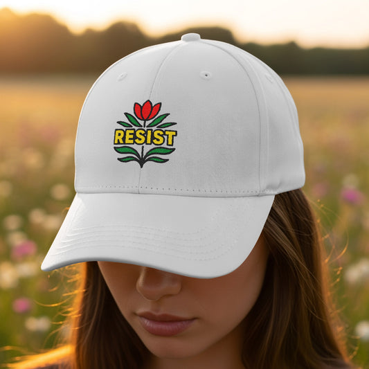 Resist Flower Embroidery Hat For Stylish Product
