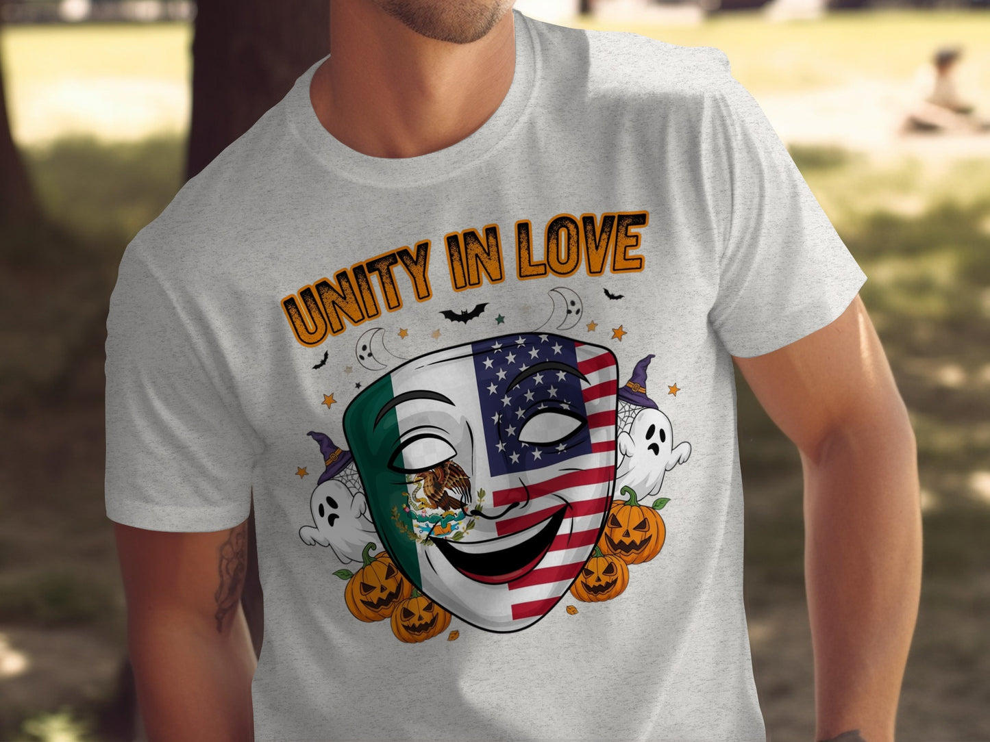 Unity in Love Mask Design Halloween T-shirt product