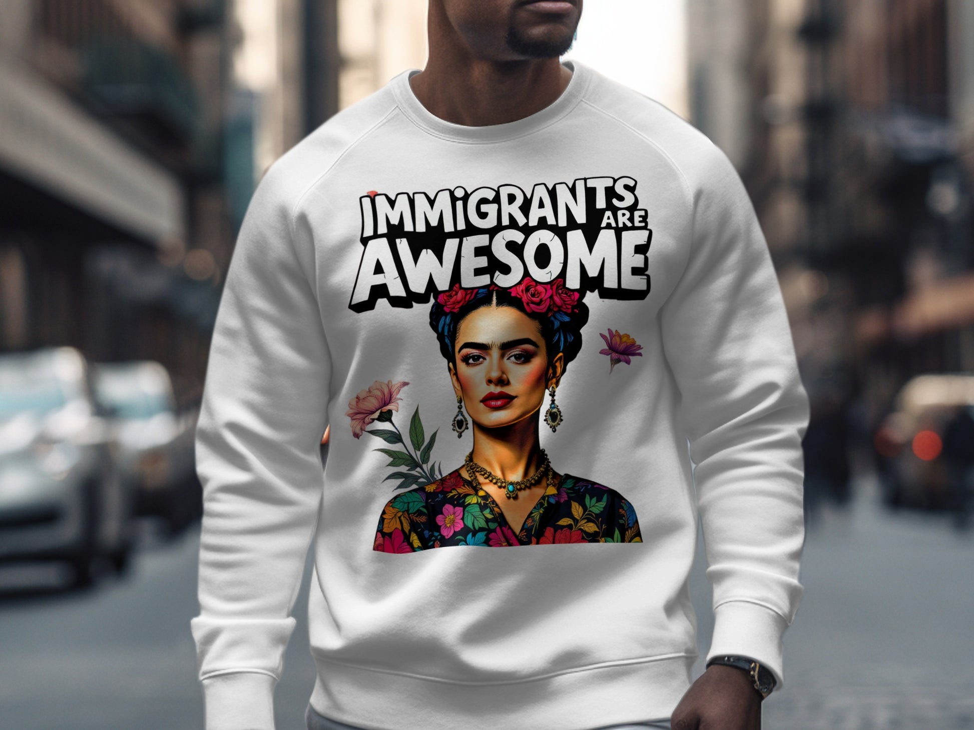 Immigrants Are Awesome Graphic Sweatshirt product type