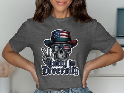 Unity in Diversity Skull Graphic T-Shirt product type