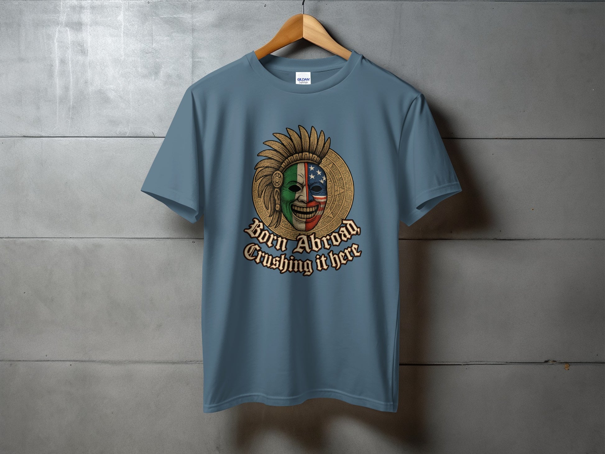 Born Abroad Crushing It Here Graphic T-Shirt product type