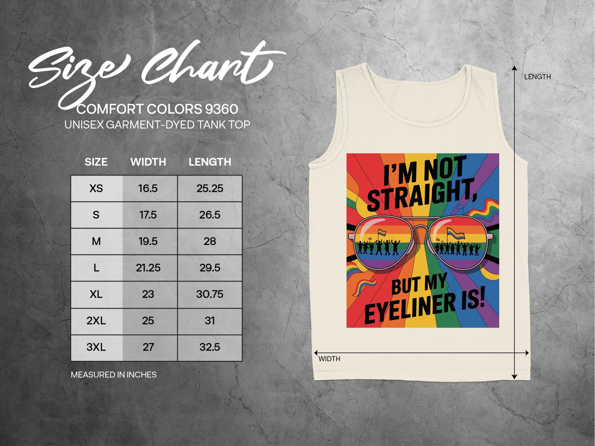 I'm Not Straight but My Eyeliner Is Tank Top Product