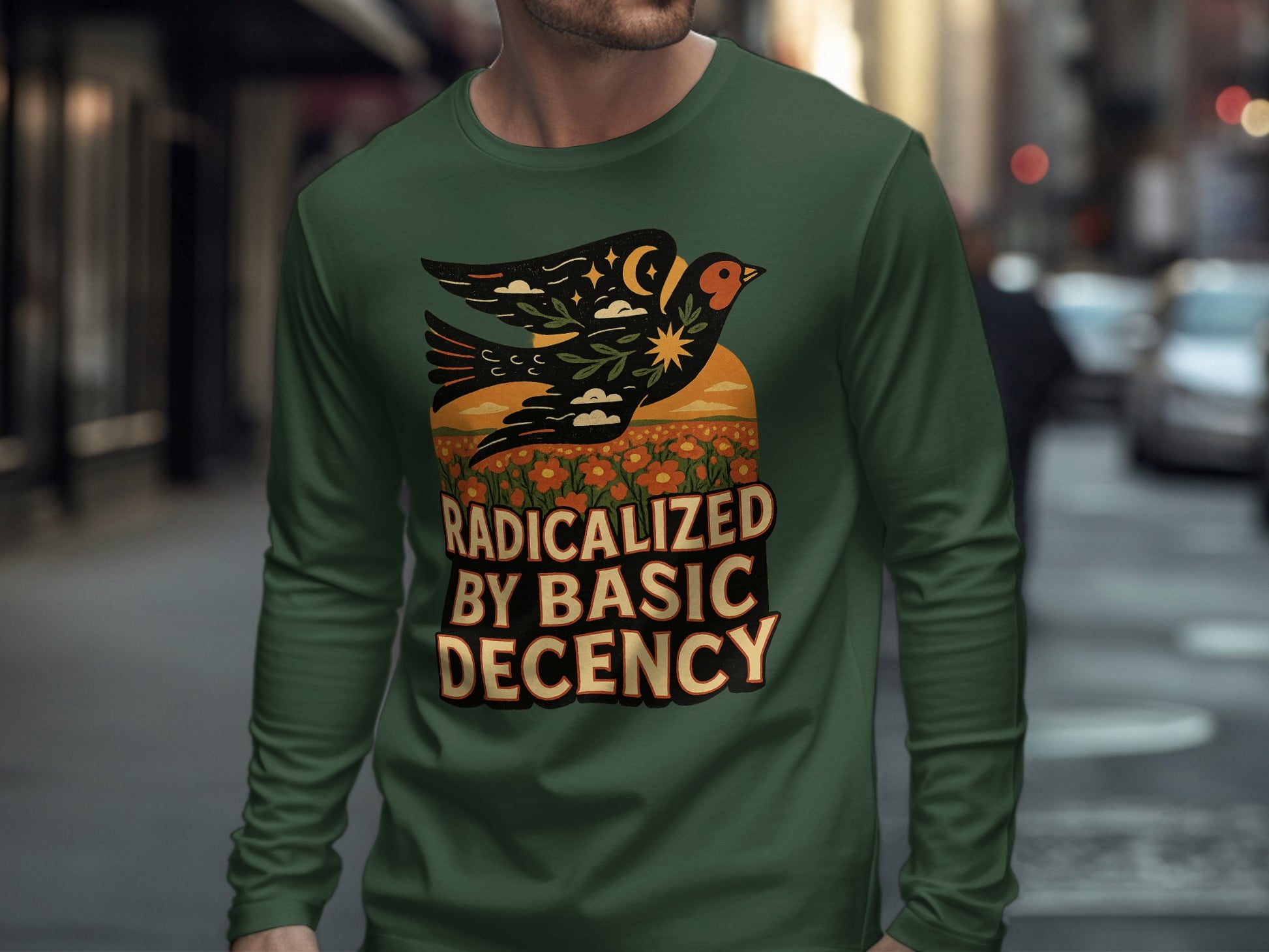 Radicalized By Basic Decency Graphic Shirt