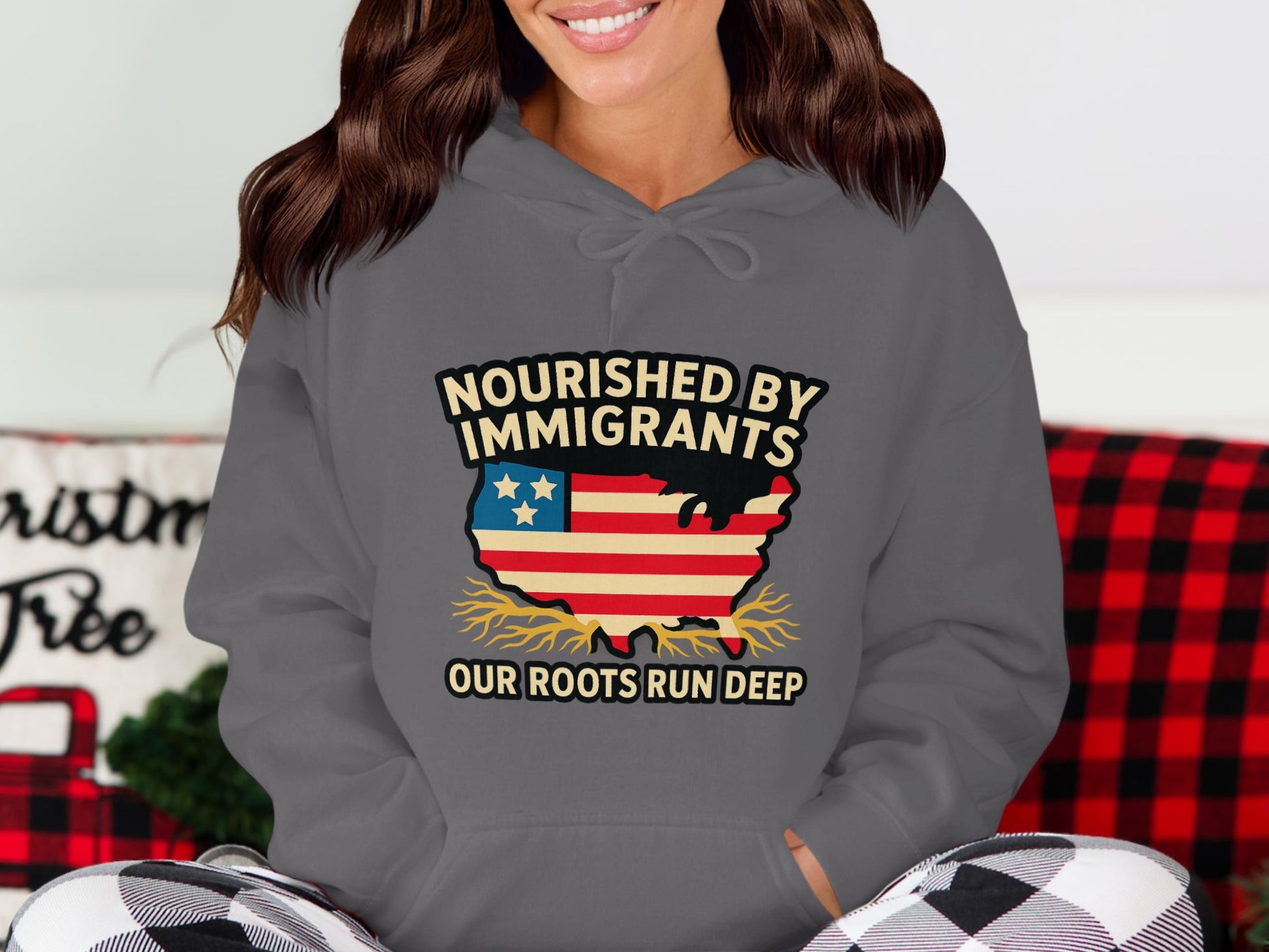 Nourished by Immigrants Graphic Design Hoodie product