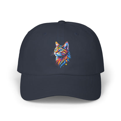 Camo Cat  Cap, Trendy Gift, Outdoor Style Hat, Unique Animal Lover Accessory, Cool Cap