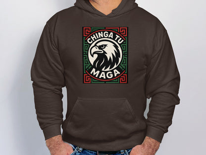Chinga Tu Maga with Eagle Graphic Hoodie product