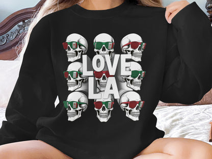 Love LA Skull Graphic Long Sleeve Shirt product