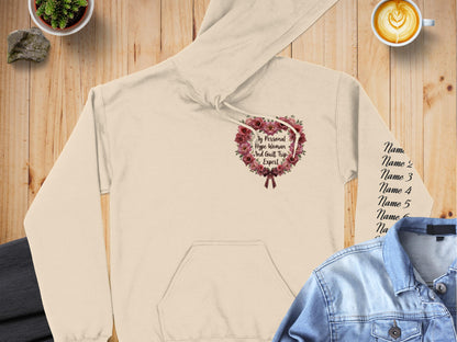 Personalized Name Floral Wreath Custom Hoodie product