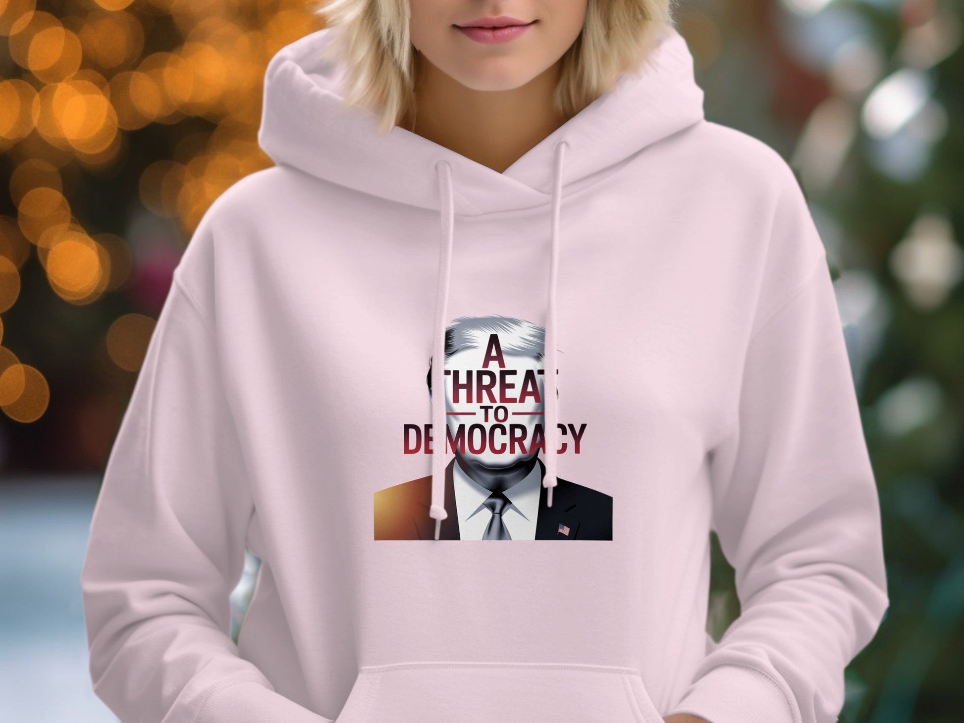 A Threat To Democracy Design on Hoodie product type
