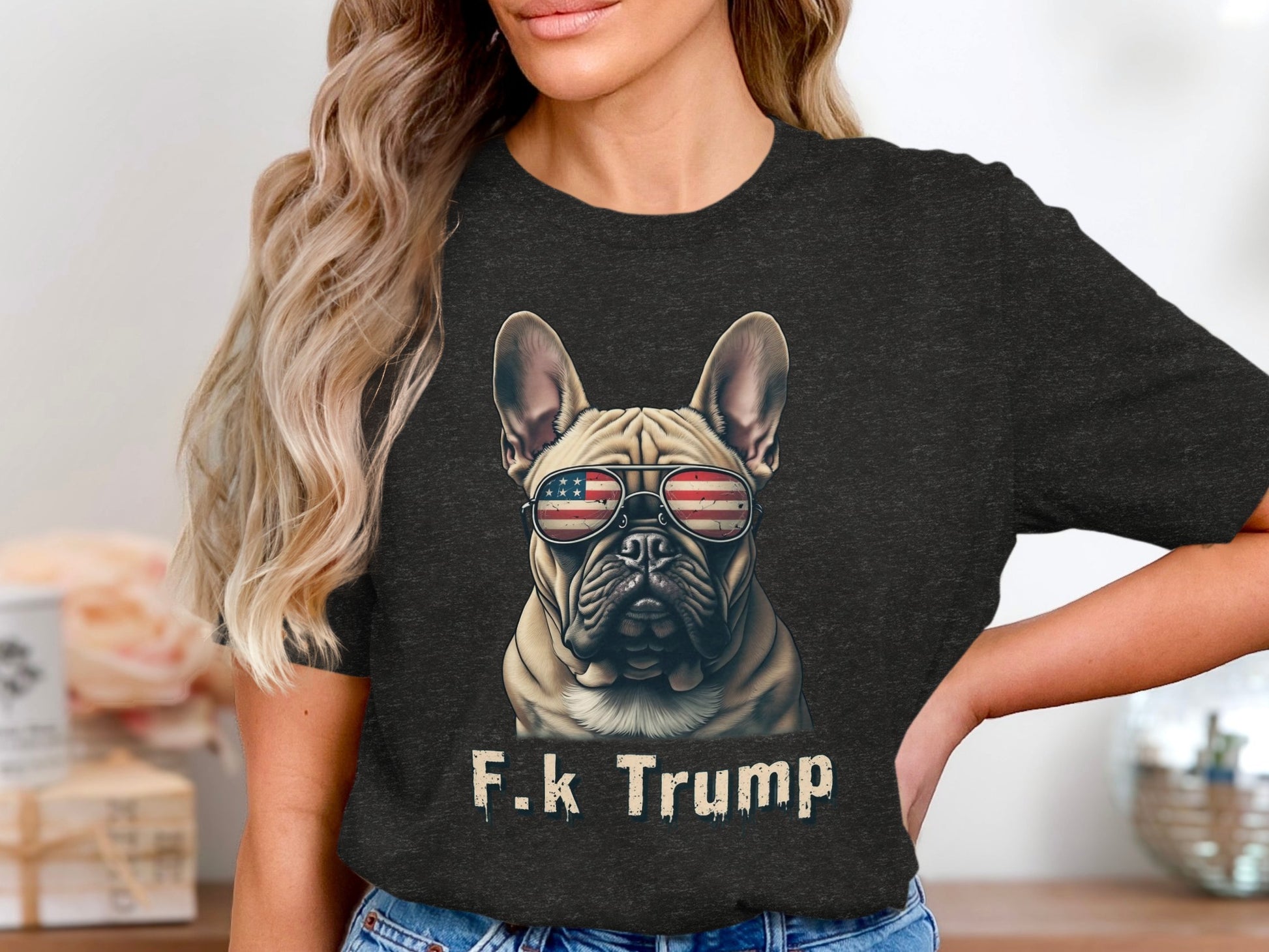F.k Trump French Bulldog Sunglasses Graphic product type