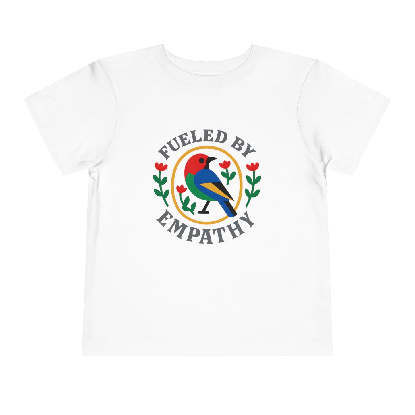 Empathy Bird Toddler Tee - Cute Short Sleeve Shirt for Kids, Gift for Birthdays, Encouraging Apparel, Toddler Fashion