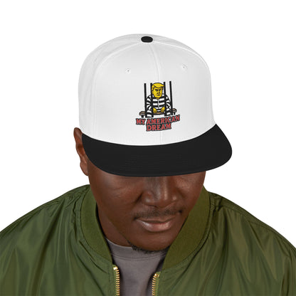 Anti Trump Hat, My American Dream Embroidered Snapback Hat - Stylish Cap for Everyday Wear, Perfect for Casual Outings, Birthdays, Streetwear Fashion, Gift for Him/Her