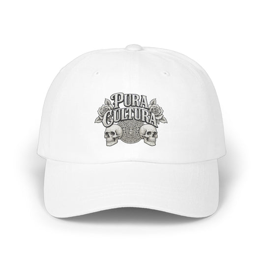 Pura Cultura Skull and Roses Graphic White Hat product