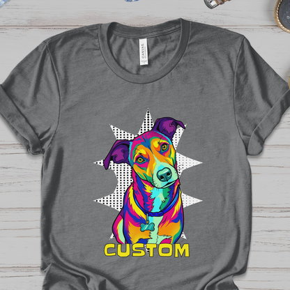 Custom Pop Art ..Gift Personlized Photo Family Shirt, Pet Tee, Soft Shirt For Mother's Day | Graduation Image Tee Upload Photo
