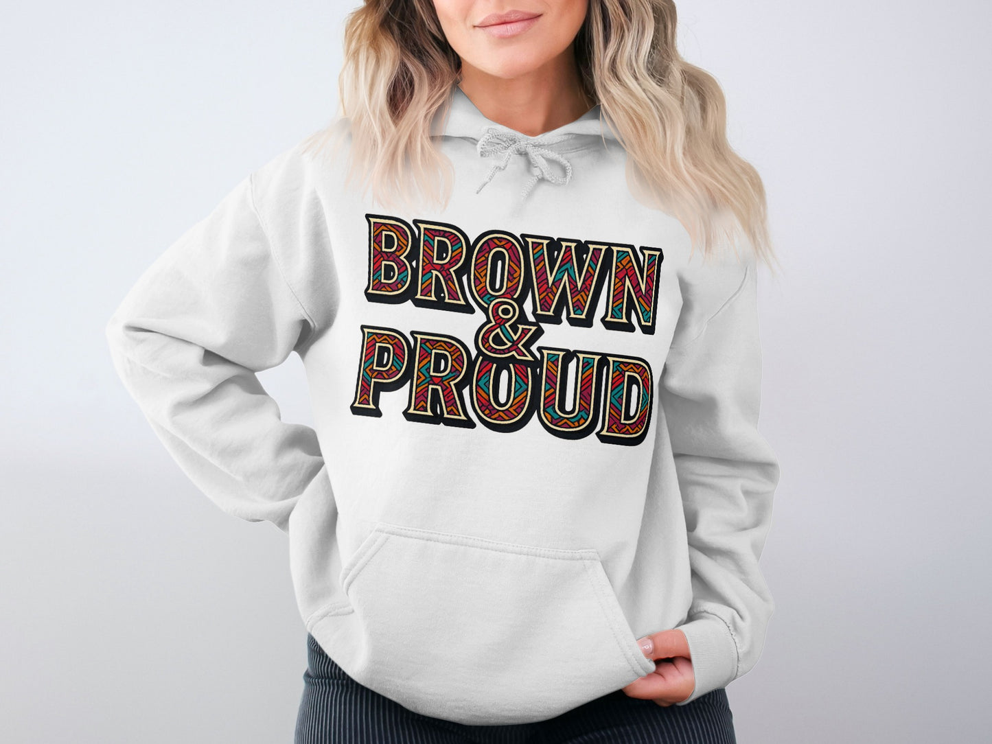 Brown and Proud Graphic Hoodie Sweatshirt product type