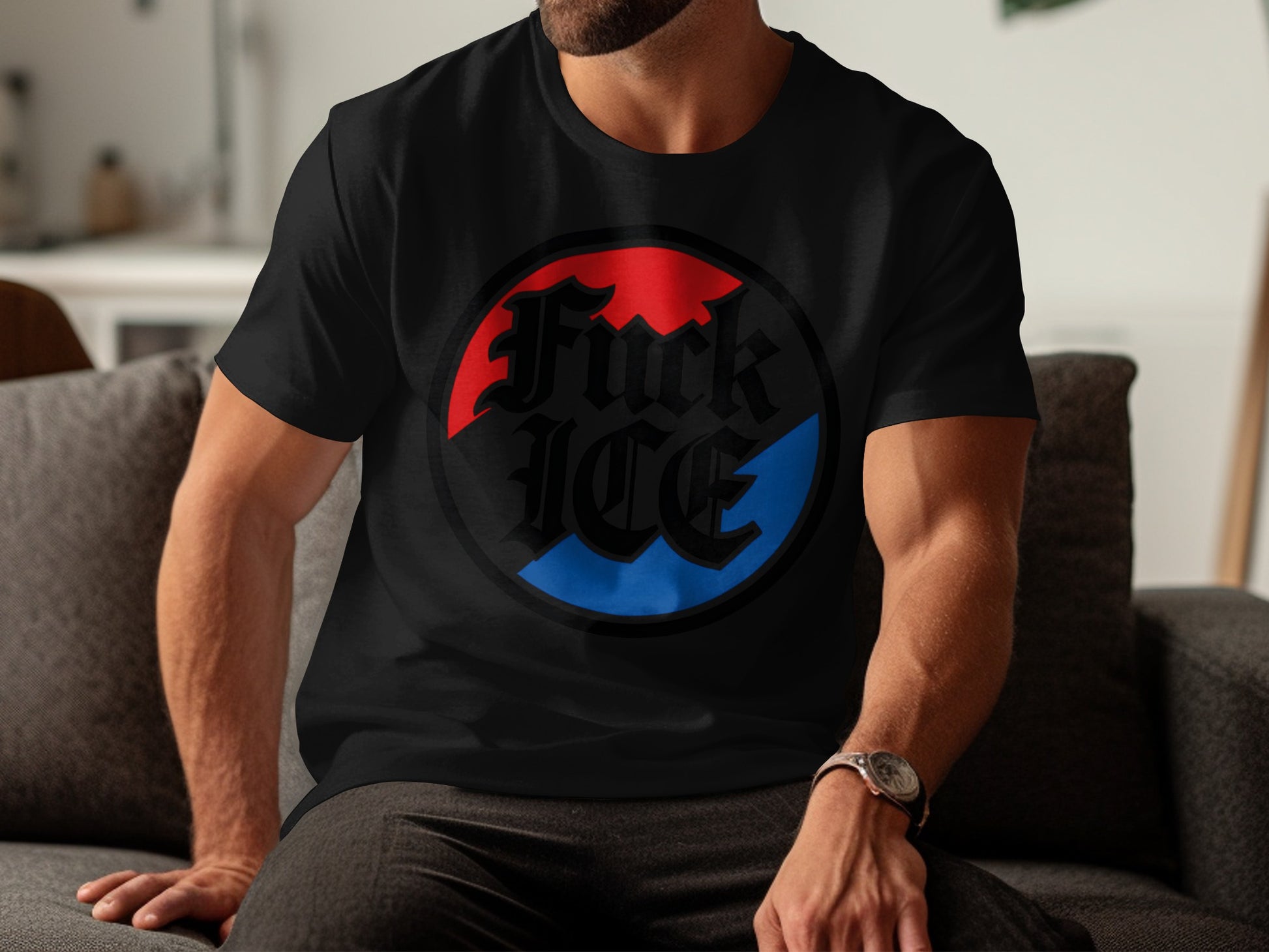 Anti-ICE Protest Message Graphic Tee Shirt product