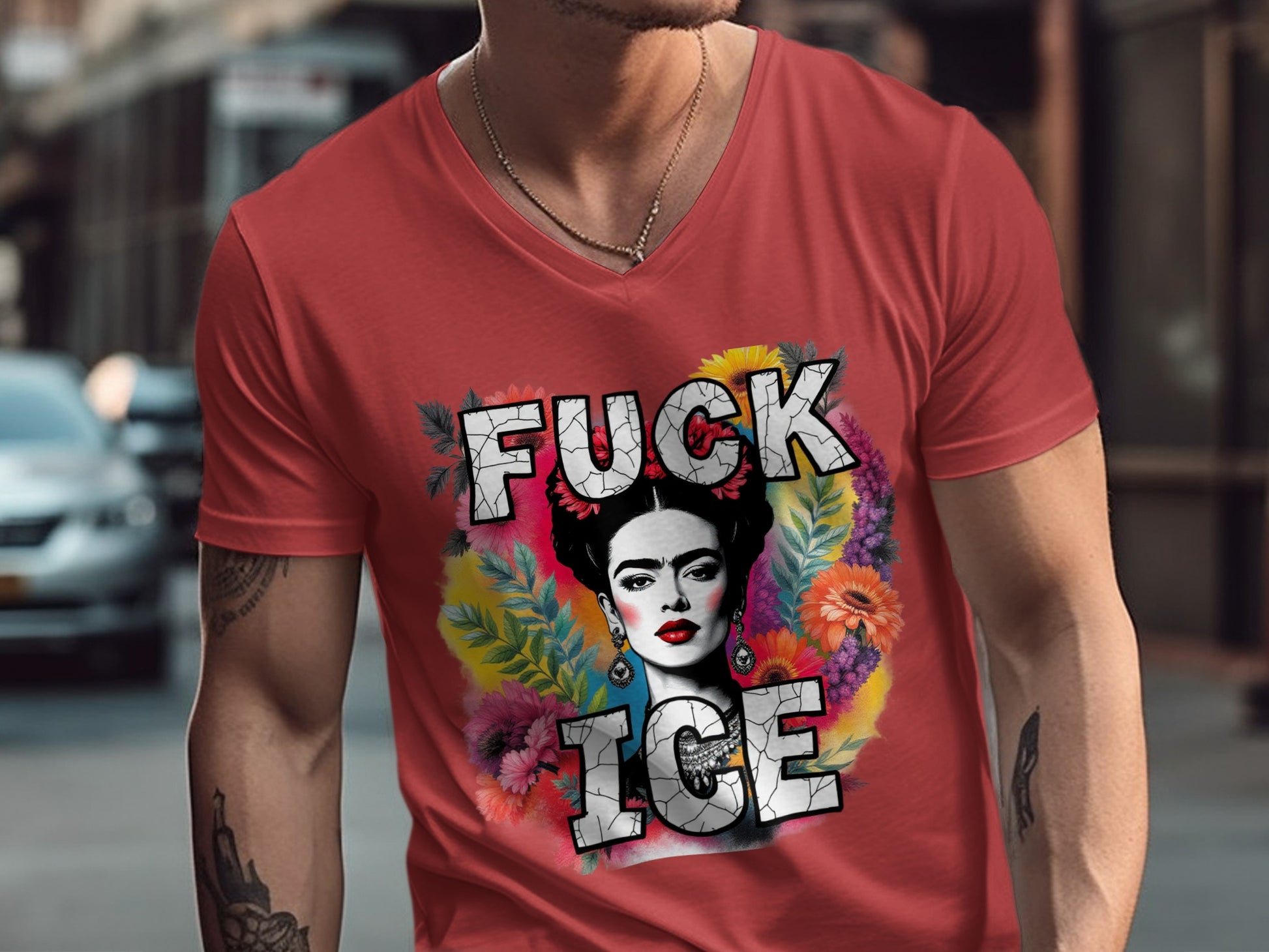 Bold Graphic Shirt with Powerful Message